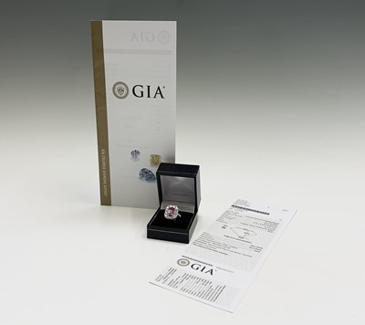 Lot 144 - A rare and valuable 3.16ct pink diamond ring,...