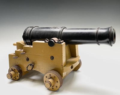 Lot 7 - A cast iron signal cannon, 20th century,...