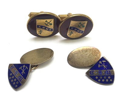 Lot 2698 - A pair of Camborne School of Mines enamelled...