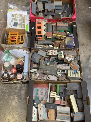 Lot 413 - OO Gauge Scenery - A large quantity contained...