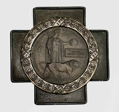 Lot 202 - World War 1 Death Plaque Contained in an...