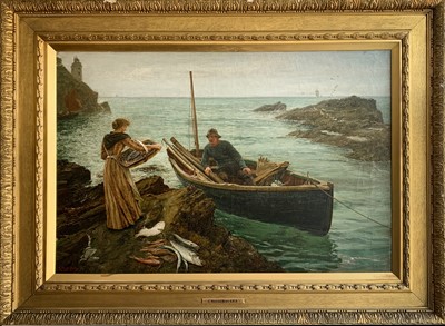 Lot 181 - Charles Napier HEMY (1841-1917)The Fisherman's...