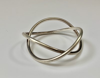 Lot 123 - A silver Georg Jensen Alliance bangle