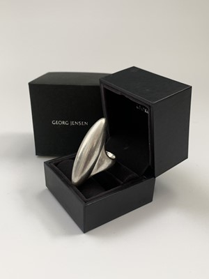 Lot 70 - Georg Jensen silver Aura ring, boxed