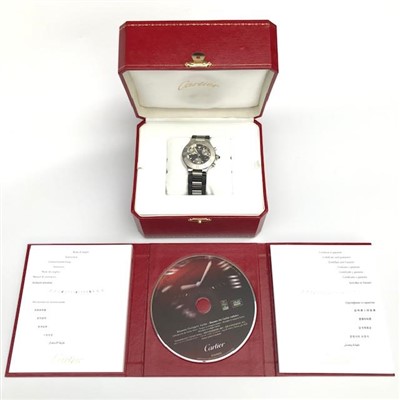 Lot 2576 - A Cartier gentleman's 2424 Chronoscaph...