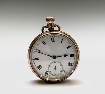 Lot 950 - A Stockmar 21 Jewels 9ct gold cased open face...