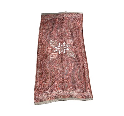 Lot 2820 - A large paisley style shawl, approx 100 x 200cm