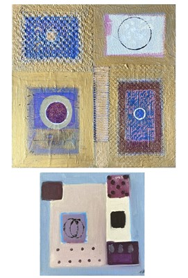 Lot 415 - Ray BARRY (1931) Textured Panels Mixed media...