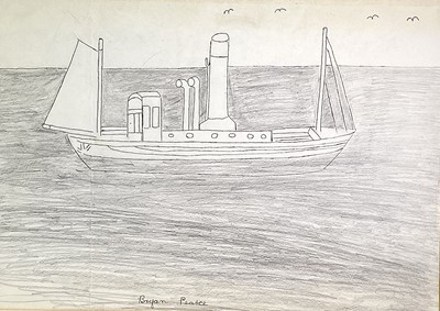 Lot 184 - Bryan PEARCE (1929-2006) Steam Ship Pencil and...