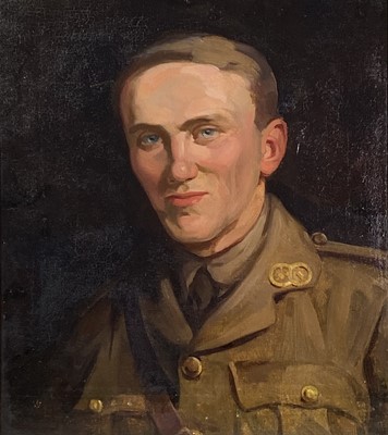 Lot 201 - Jill GARNIER (1890-1966) Portrait of a Soldier...