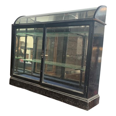 Lot 3425 - A Victorian glazed shop display cabinet,...