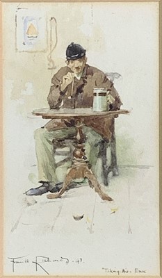 Lot 112 - Frank RICHARDS (1863-1935) Taking His Ease...