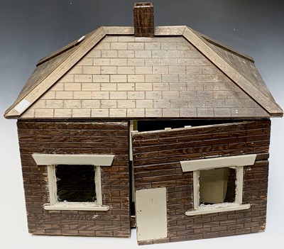 Lot 652 - Wooden Dolls House & Furniture - Lot comprises...