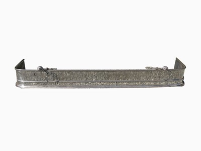 Lot 571 - A Georgian steel fender, complete with three...