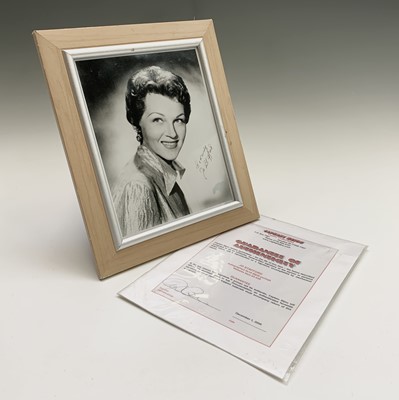 Lot 830 - Jo Stafford - US Singer and Actress - A signed,...