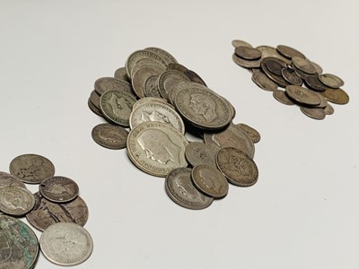 Lot 34 - G.B. Silver - Lot comprises £2.40 of pre 1947...
