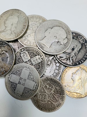 Lot 37 - G.B. Victorian Silver Coins - Lot comprises...