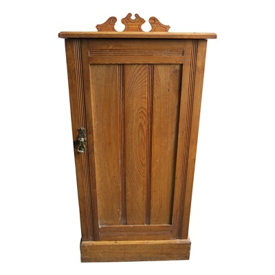 Lot 3405 - A late Victorian ash bedside cabinet, height...