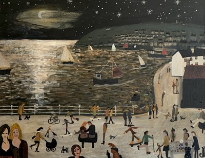 Lot 23 - Alan FURNEAUX (1953) Two Newlyn Girls Oil on...