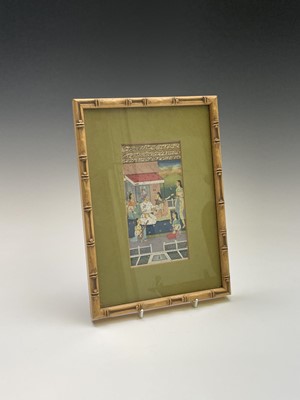 Lot 1054 - An Islamic painted manuscript page, 19th...