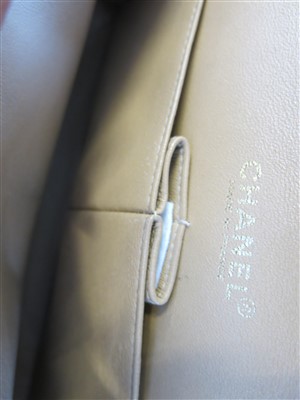 Lot 3201 - A Chanel tan lambskin leather quilted handbag,...