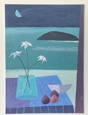 Lot 37 - Biddy PICARD (1922-2019) Moon flowers Acrylic...