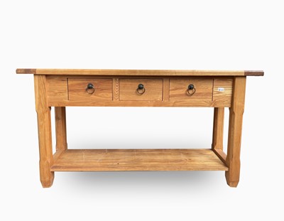 Lot 226 - A contemporary light oak dresser, the...