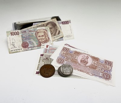 Lot 6 - Coins & Banknotes. Lot comprises a Bank of...