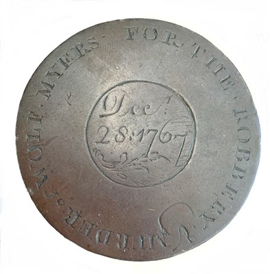 Lot 2808 - A rare 18th century commemorative medal, the...