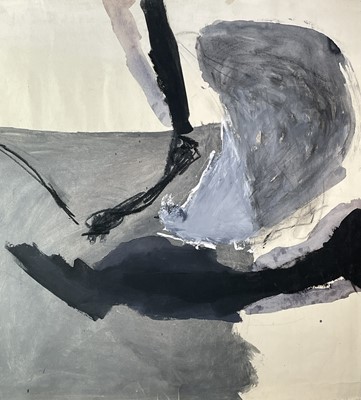 Lot 65 - Trevor BELL (1930-2017) Big Gray Mixed media...
