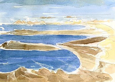 Lot 87 - Tom CROSS (1931-2009) Cobo Bay Guernsey...