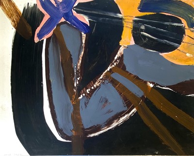 Lot 42 - Trevor BELL (1930-2017) Untitled Oil on card...