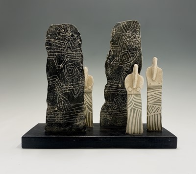 Lot 103 - John MALTBY (1936 - 2020) 'Figures with...