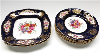Lot 988 - A 1930s Royal Worcester part dessert service...