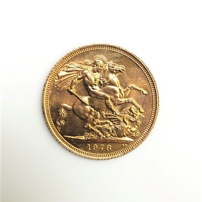 Lot 2498 - Sovereign, 1978, uncirculated.