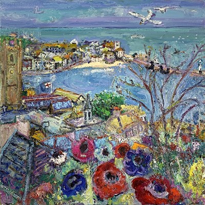 Lot 239 - Linda Mary WEIR (1951) Spring Bursting Out -...