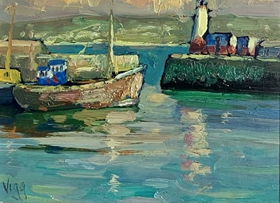 Lot 4 - Bob VIGG (1932-2001) Harbour Entrance, Newlyn...