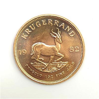Lot 2503 - A South African gold Krugerrand, 1982,...