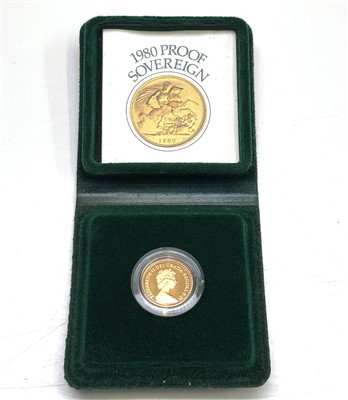 Lot 2504 - A 1980 proof sovereign, boxed..