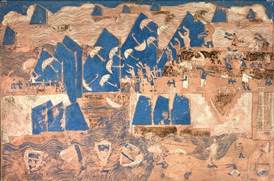 Lot 416 - William Socrates WAITE (1953) 'Umbrella Day,...