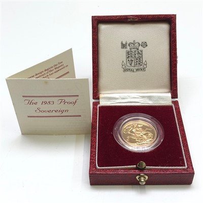 Lot 2512 - A 1983 proof sovereign, boxed.
