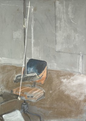 Lot 1002 - Alec WILES (1924) The Artist's Studio Oil on...