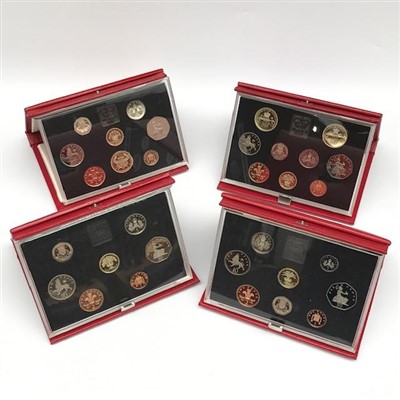 Lot 2518 - G.B. Proof coin sets 1985, 86, 87, 88, 89, 90...
