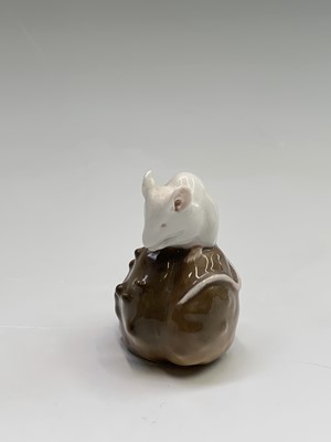 Lot 869 - A Royal Copenhagen model of a mouse on a...