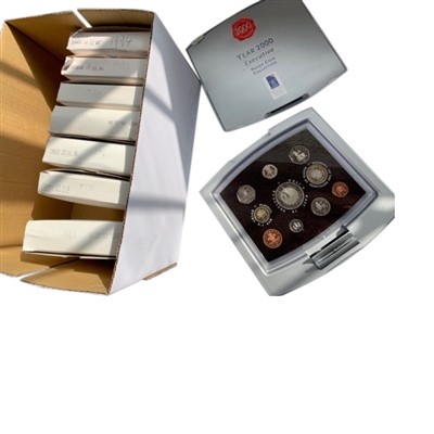 Lot 2519 - G.B. proof coin sets, 1991, 1993, 1994, 1995,...