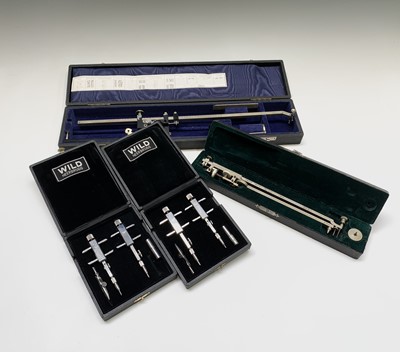 Lot 507 - A cased planimeter, with Vernier adjustment,...