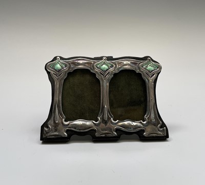 Lot 98 - An Art Nouveau style double photograph frame,...