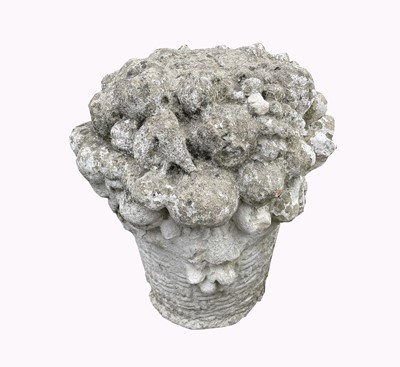 Lot 604 - A cast cement garden ornament in the form of a...