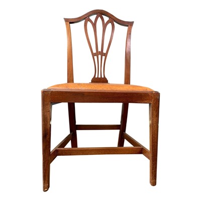 Lot 3328 - A set of six George III style mahogany dining...