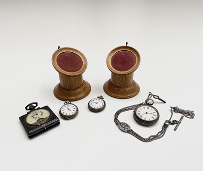 Lot 219 - A Hebdomas 8 day watch in gunmetal square...